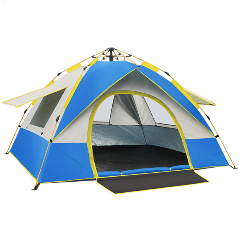 Wholesale Automatic Outdoor Camping Camping Self-driving Tour Tent Blue 3or4 people