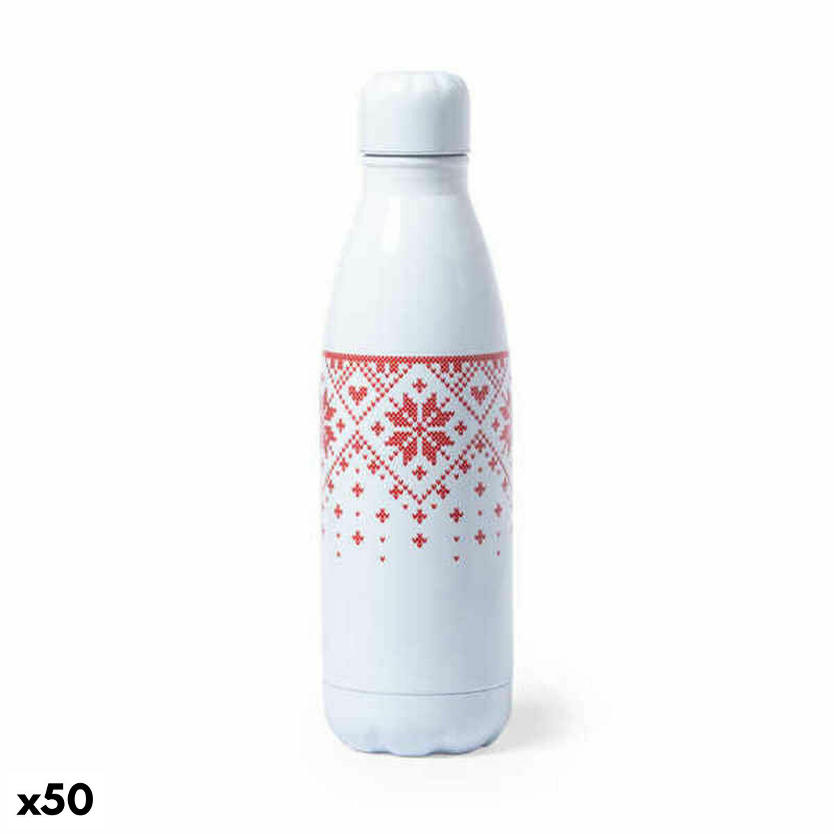 Bottle 146665 Stainless steel Red (790 ml) (50 Units) Red