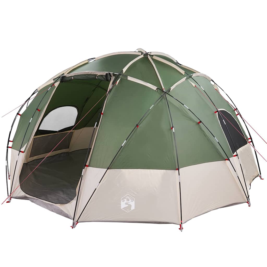 Camping Tent with Roof 475 x Polyester GREEN